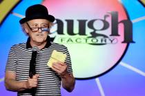 Comedian Gallagher performs at the Laugh Factory in the Tropicana hotel-casino at 3801 Las Vega ...