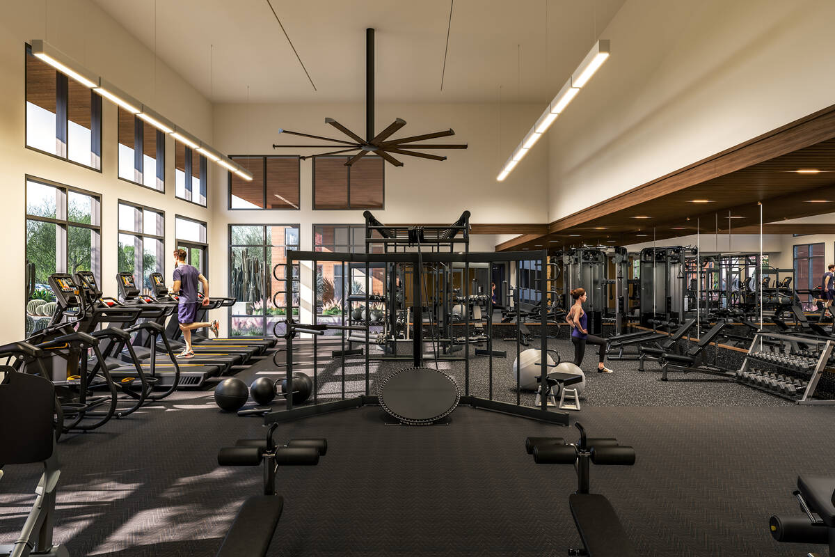 An artist's rendering of the Vestra apartment complex at UnCommons, a mixed-use project at Dura ...