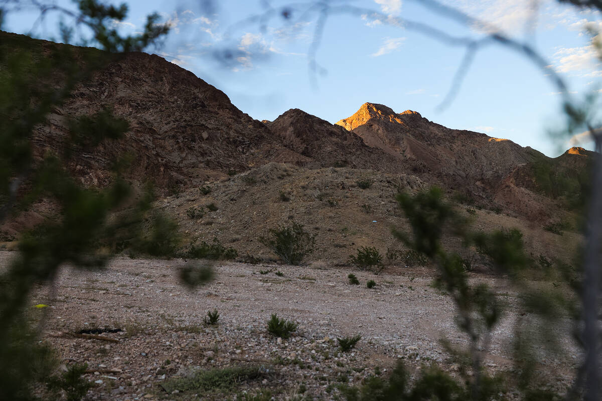 The hilltop where a Bureau of Land Management trainee fired shots as three suspected car thieve ...
