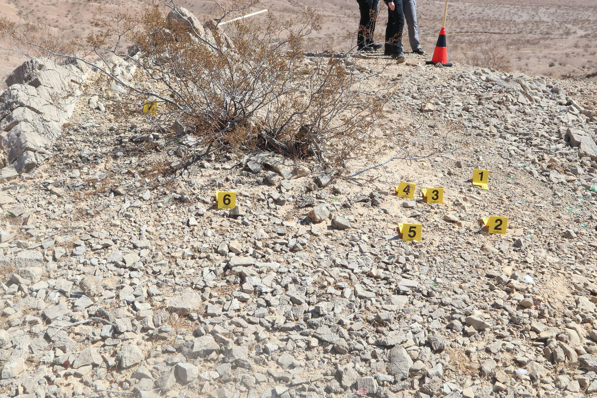 Rounds from the shots fired by BLM trainee Cody Negrette are documented as evidence as part of ...
