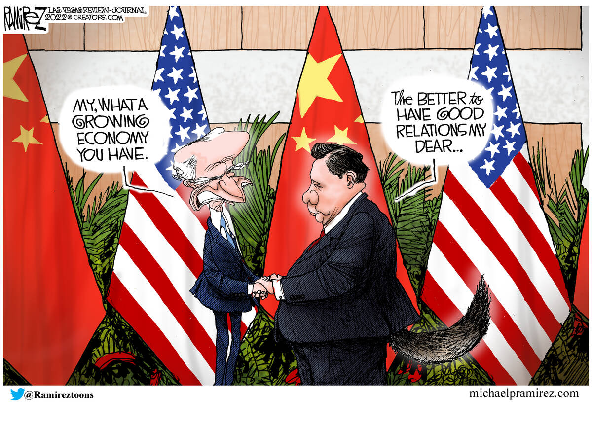 President Biden meets with President Xi during the G-20 summit in Bali.