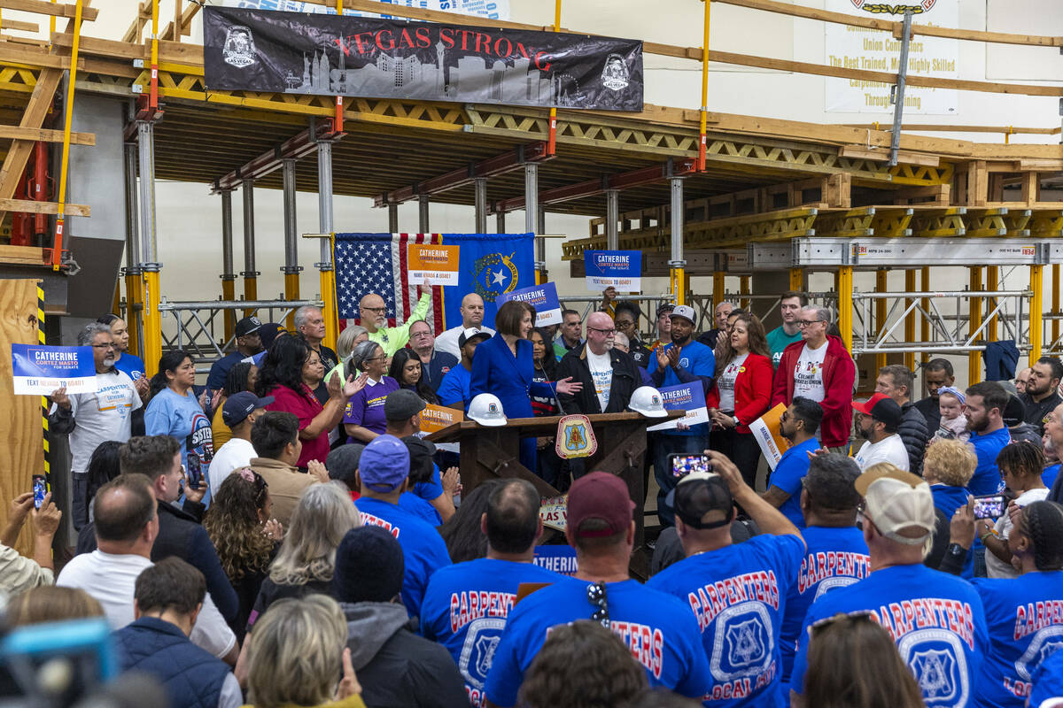 Senator Catherine Cortez Masto delivers remarks on her historic victory in the U.S. Senate race ...