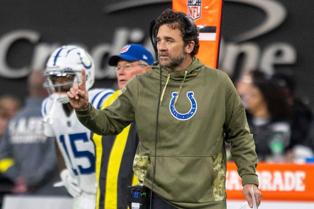 Jeff Saturday wins debut as Indianapolis Colts coach | Las Vegas  Review-Journal