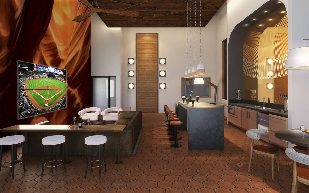 An artist's rendering of Marlowe Centennial Hills, an apartment complex that real estate giant ...