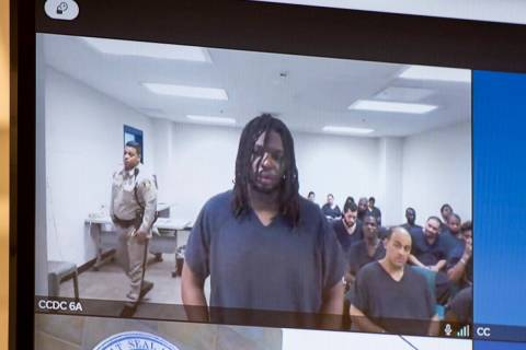Rashawn Gaston-Anderson, accused of shooting a waiter multiple times, appears in court via vide ...