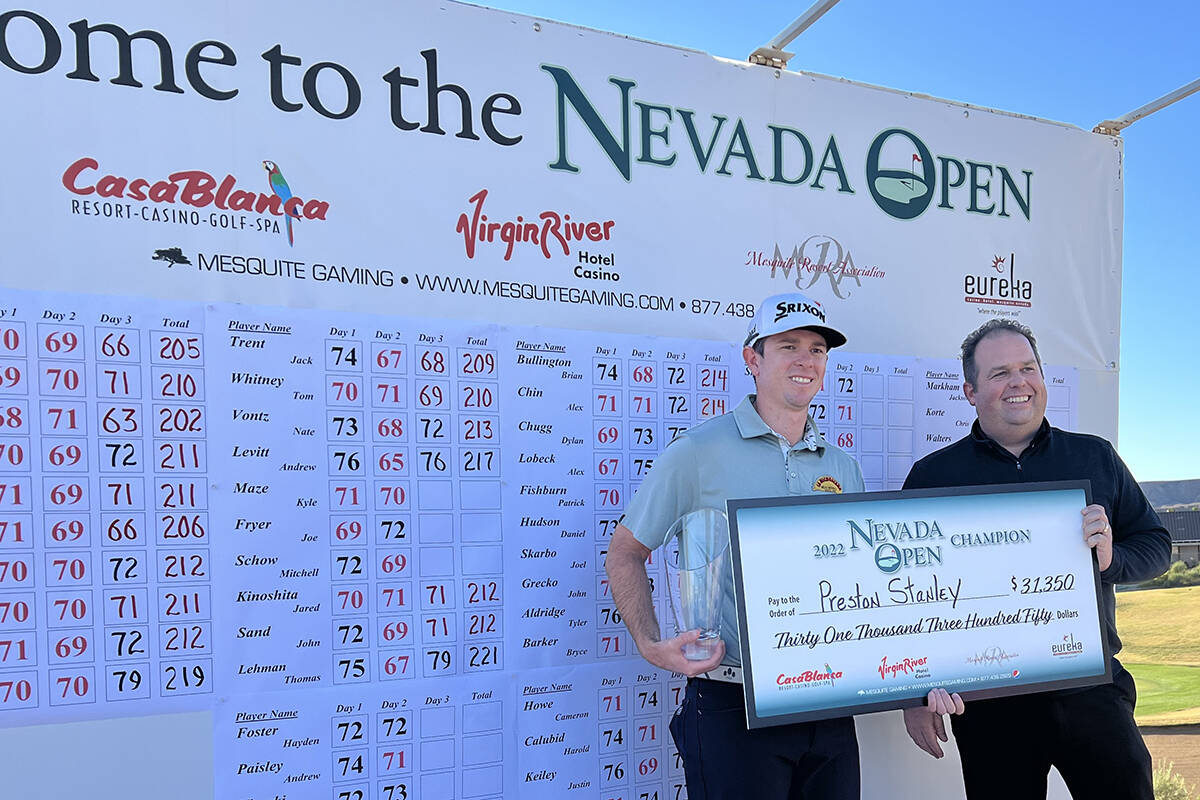 Pemenang Nevada Open datang terlambat dari Texas