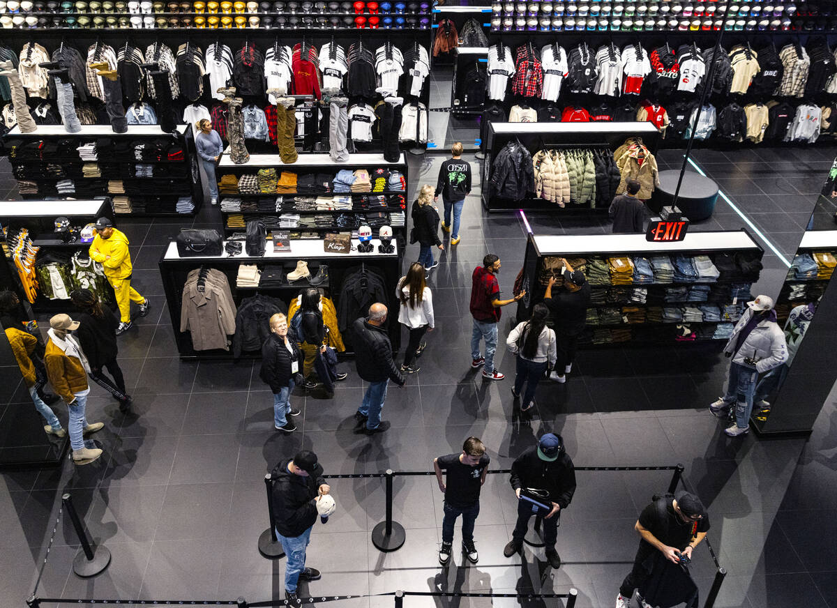Customers shop at Culture Kings at the Forum Shops at Caesars, on Monday, Nov. 14, 2022, in Las ...