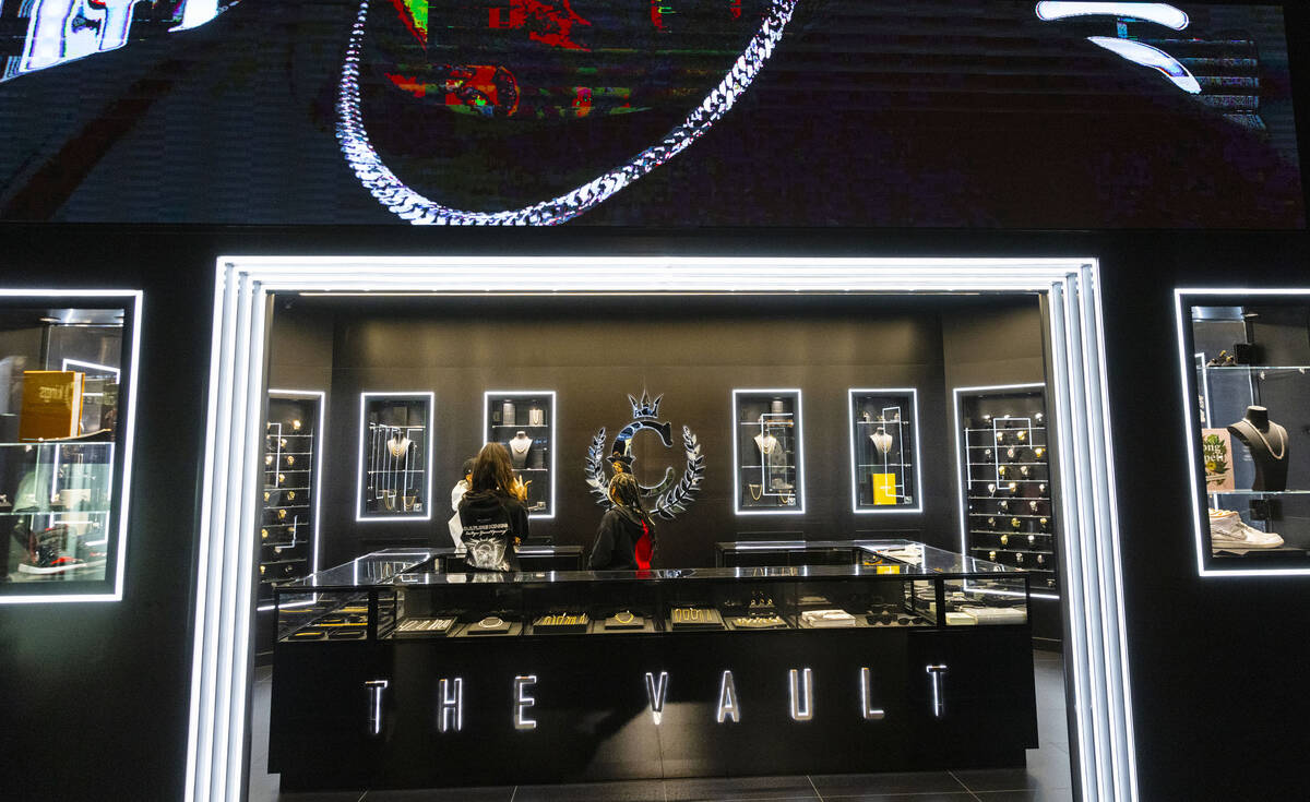 The Vault, where Culture Kings' luxury accessories are displayed, is shown at Culture Kings at ...