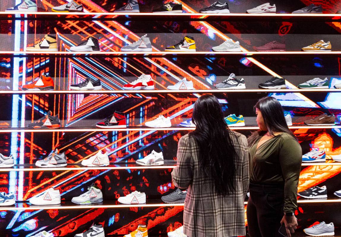 Customers shop at Culture Kings at the Forum Shops at Caesars, on Monday, Nov. 14, 2022, in Las ...