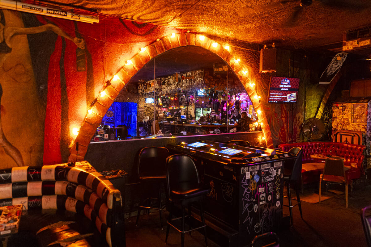 Interior details are seen at the Double Down Saloon, on Tuesday, Nov. 15, 2022, in Las Vegas. ( ...