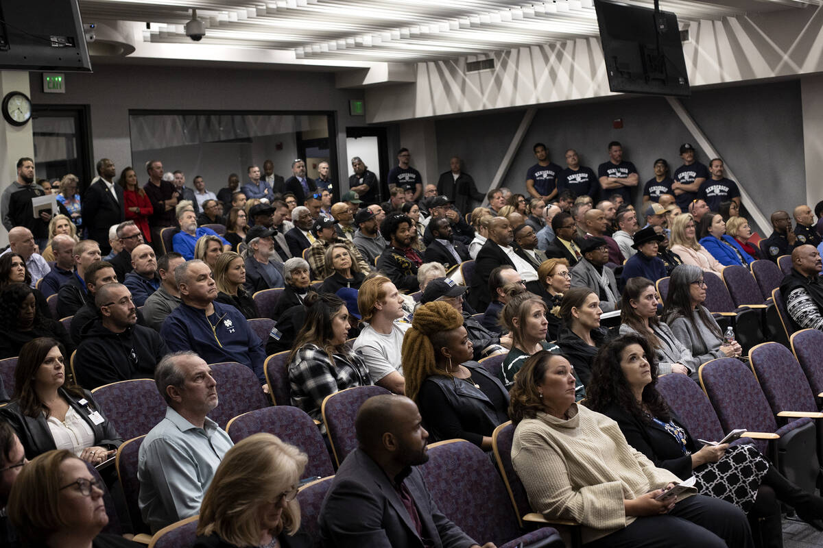 The chambers are full, spilling into the hall and alternate viewing rooms, during a city counci ...