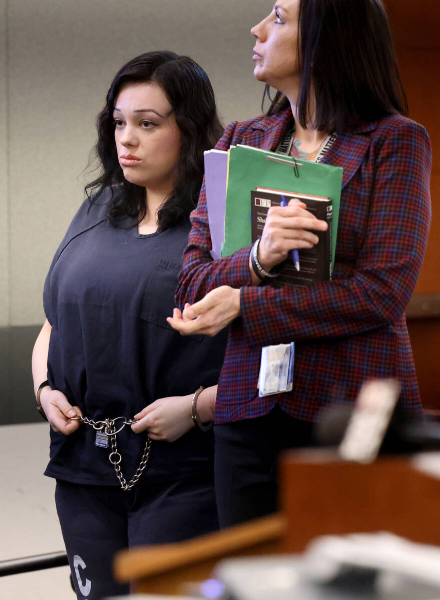 Samantha Moreno Rodriguez, who pleaded guilty to strangling her 7-year-old son, appears in cour ...