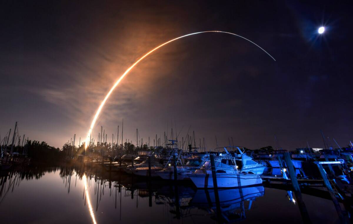 NASA's new moon rocket lifts off from the Kennedy Space Center in Cape Canaveral, Wednesday mor ...