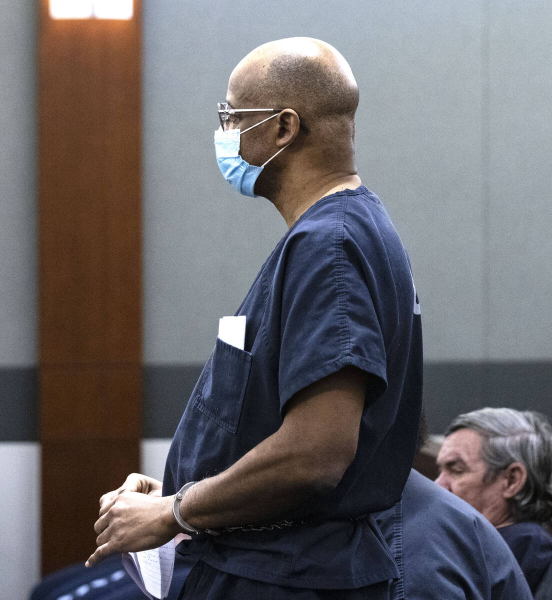 Wendell Melton, who was found guilty of killing his 14-year-old son in 2017, appears in court d ...