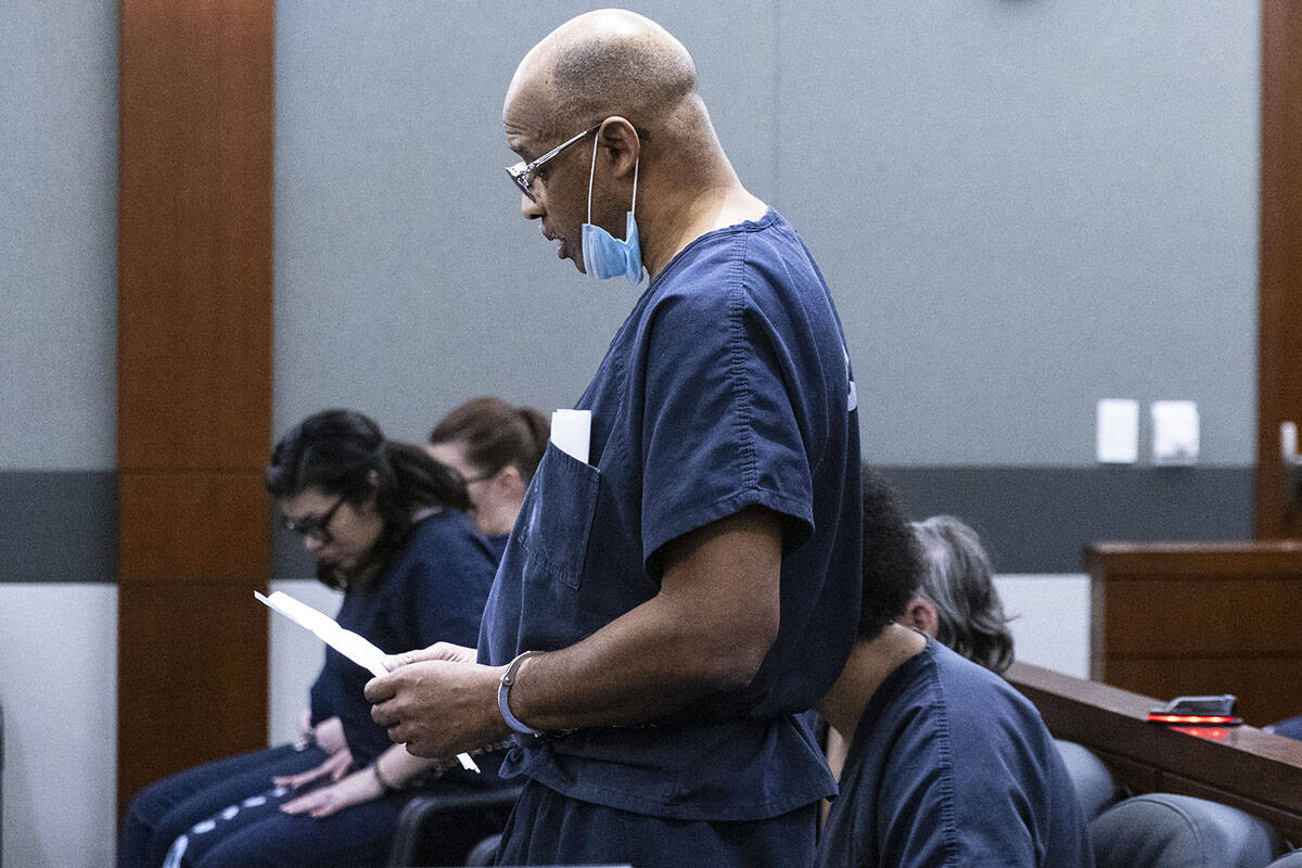 Wendell Melton, who was found guilty of killing his 14-year-old son in 2017, reads his statemen ...