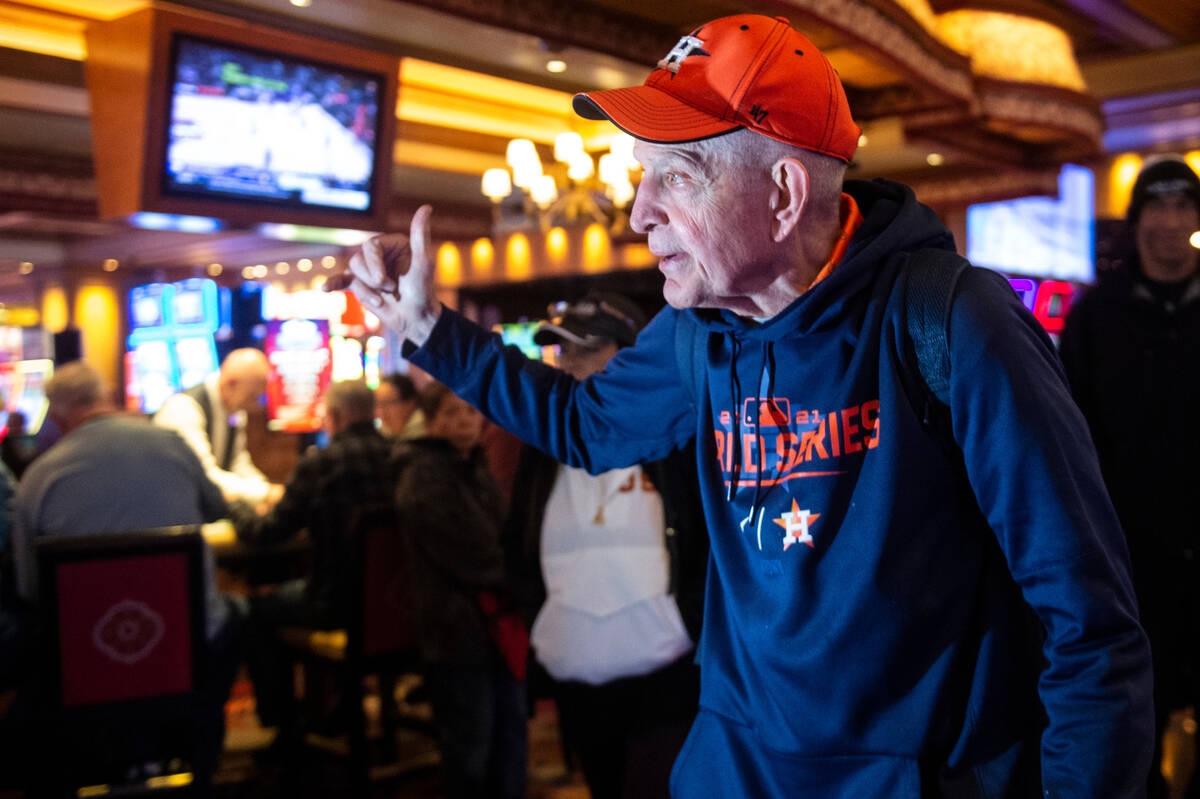 Jim McIngvale, better known as "Mattress Mack," walks through the Beau Rivage Casino ...