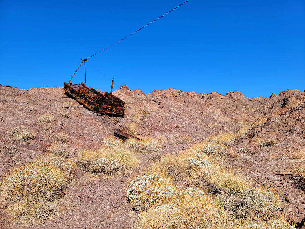 Abandoned in the otherworldly terrain of Liberty Bell Trail are remnants of a World War II-era ...