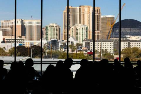 People attend the Annual "Fall Economic Outlook" from UNLV's Center for Business and Economic R ...