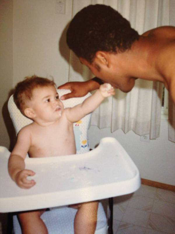 Baby Corinthian Nordahl with his father, Jeremy Jimaii Nordahl. (Jeremy Jimaii Nordahl)