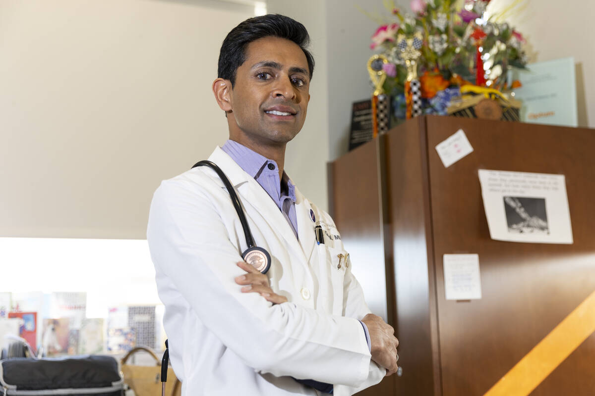 Dr. Neil Gokal, medical director of education at Southwest Medical, poses for a portrait in his ...