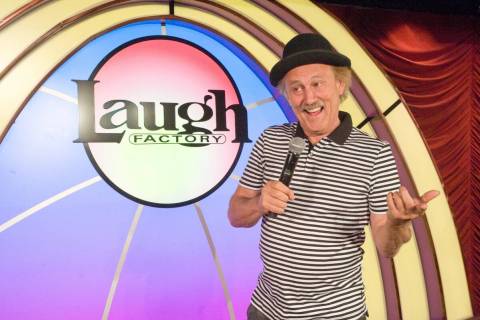 Comedian Gallagher performs at the Laugh Factory in the Tropicana on the Las Vegas Strip. (Harr ...