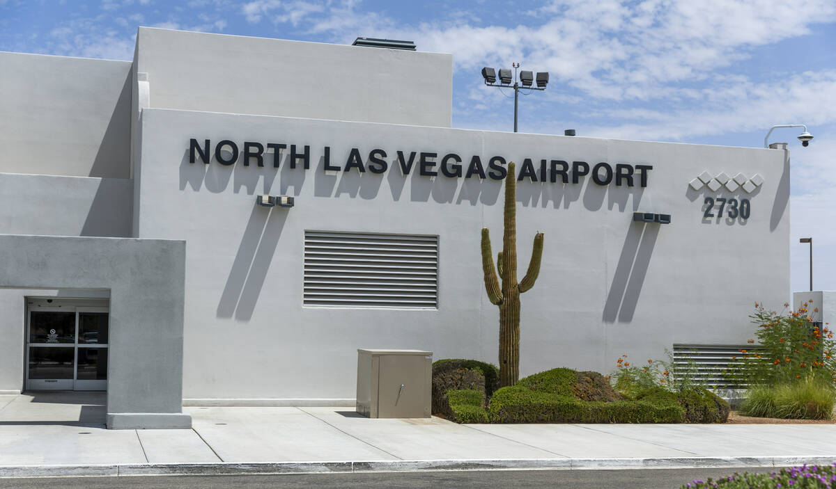 Entrance to the North Las Vegas Airport in North Las Vegas. (L.E. Baskow/Las Vegas Review-Journ ...