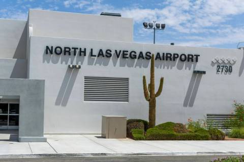Entrance to the North Las Vegas Airport in North Las Vegas. (L.E. Baskow/Las Vegas Review-Journ ...