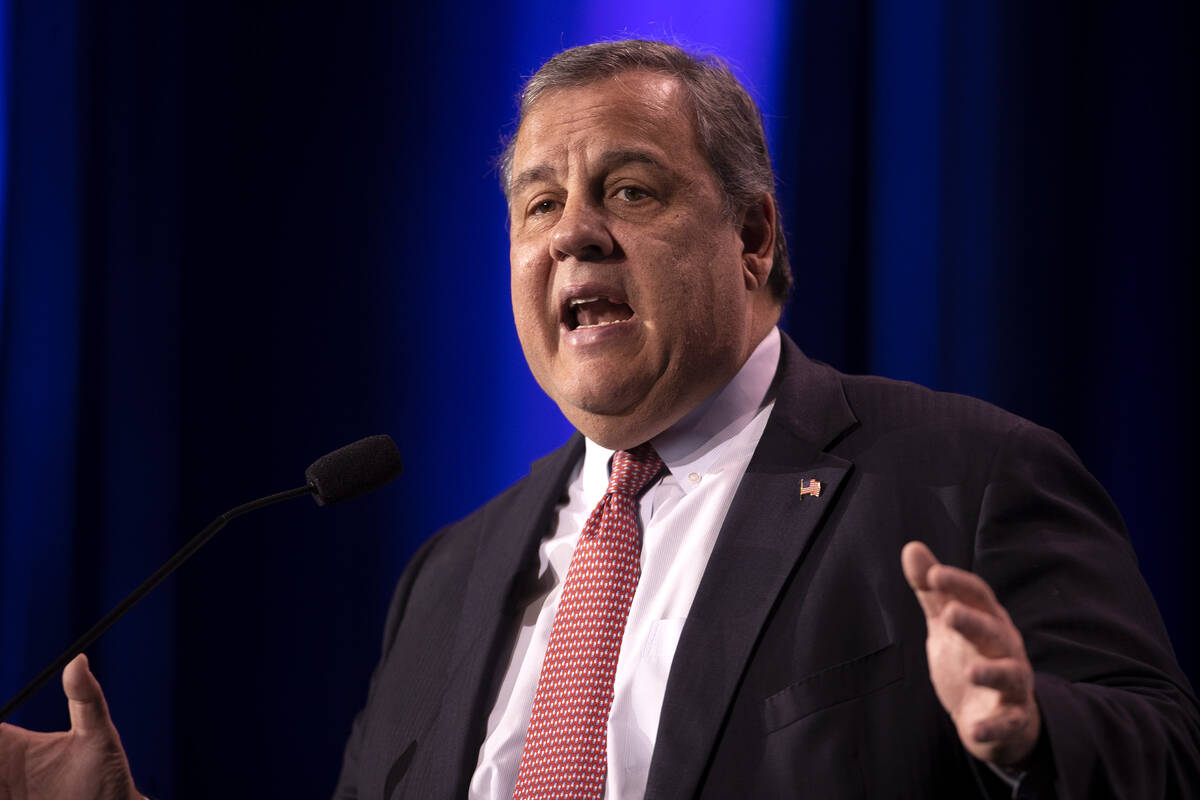 Former New Jersey Governor Chris Christie speaks during the annual Republican Jewish Coalition ...