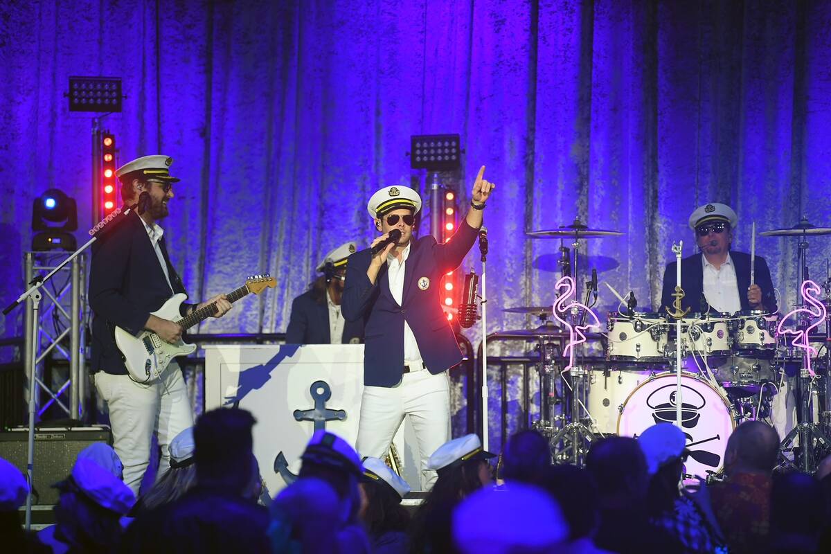 The L.A.-based tribute band Yatchtley Crew is shown at Kaos at the Palms on Saturday, Nov. 19, ...