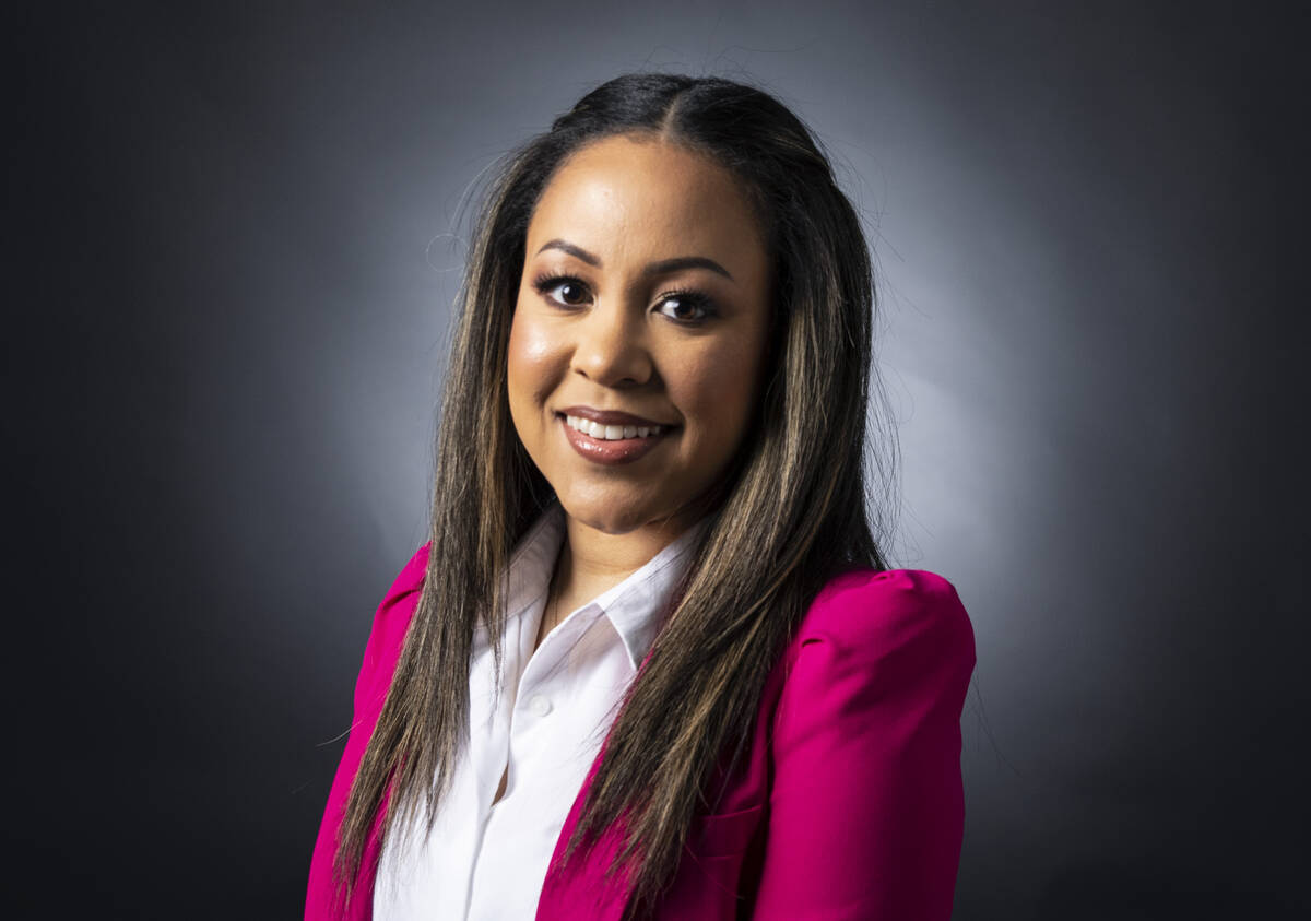 Subrina Hudson photographed at the Review-Journal’s studio on Friday, March 4, 2022, in ...