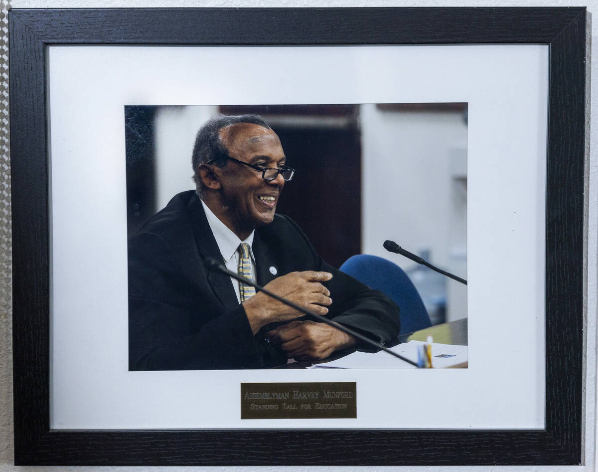 Photo of Assemblyman Harvey Munford who was a longtime educator as well on Tuesday, Nov. 1, 202 ...
