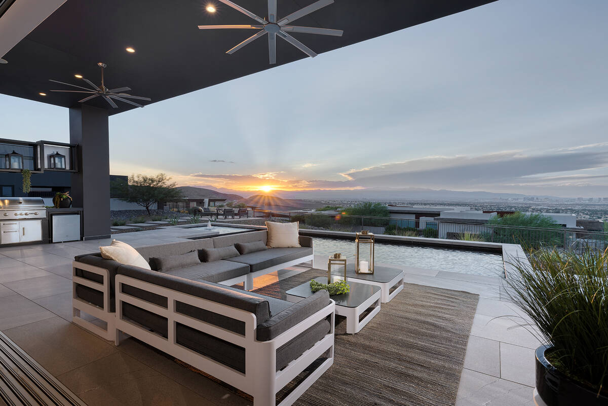 The home has views of the Las Vegas Valley. (Corcoran Global Living)