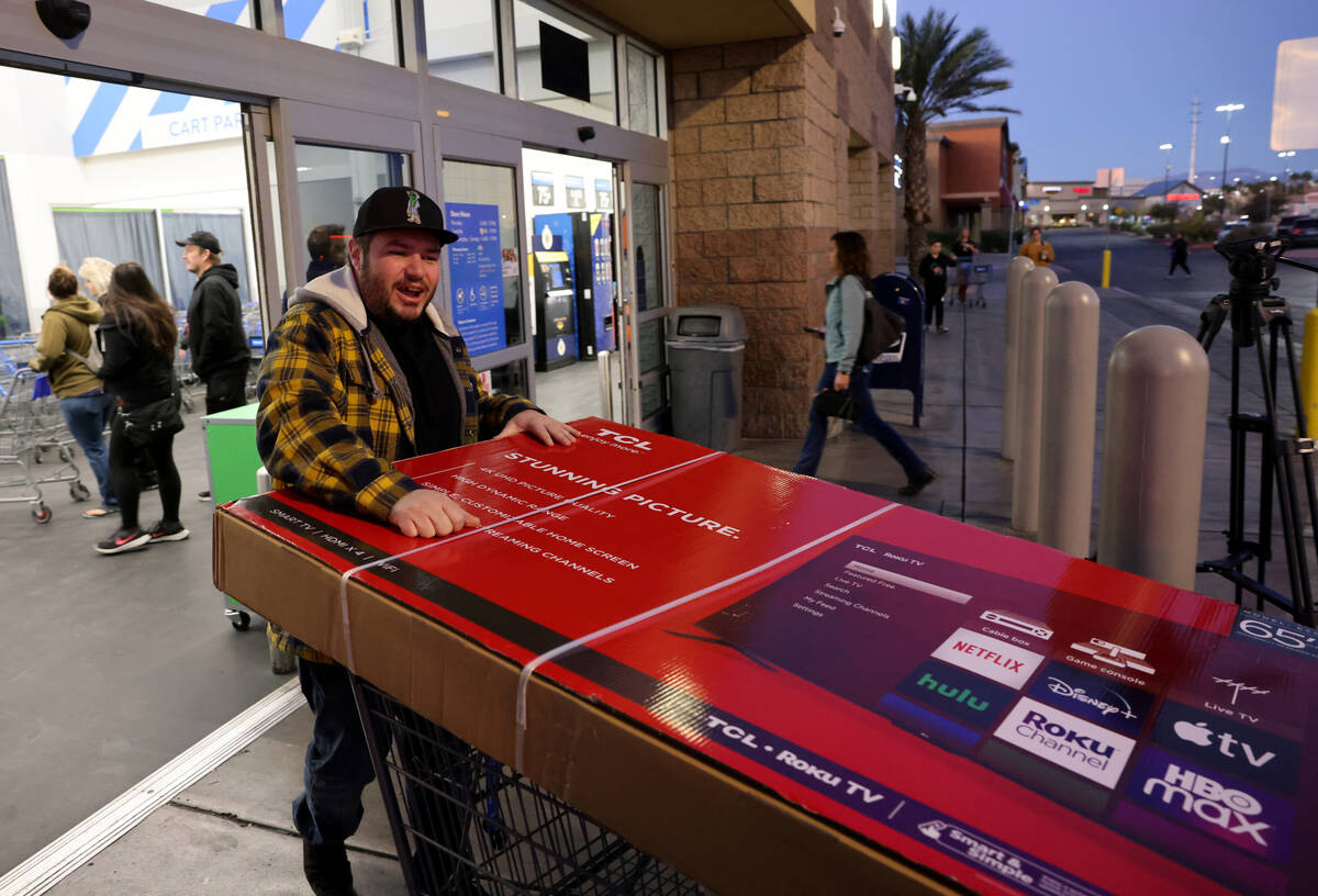 Jonathan Kirkpatrick rolls out his Black Friday deal — $228 for a 65 inch TV — at ...