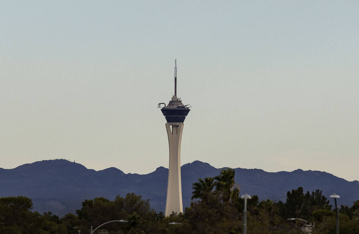 The high in Las Vegas will be around 60 on Sunday, Nov. 27, 2022, according to the National Wea ...