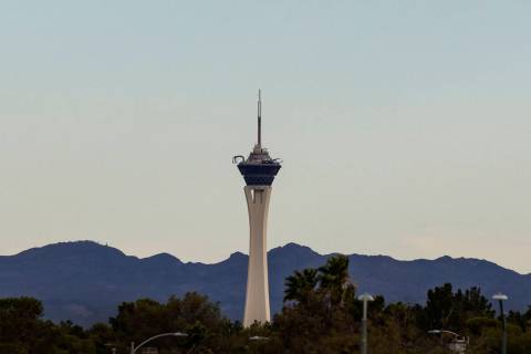 The high in Las Vegas will be around 63 on Monday, Nov. 28, 2022, according to the National Wea ...