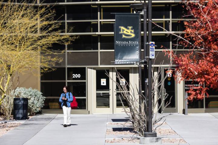 Nevada State College in Henderson on Tuesday, Nov. 29, 2022. (Rachel Aston/Las Vegas Review-Jou ...