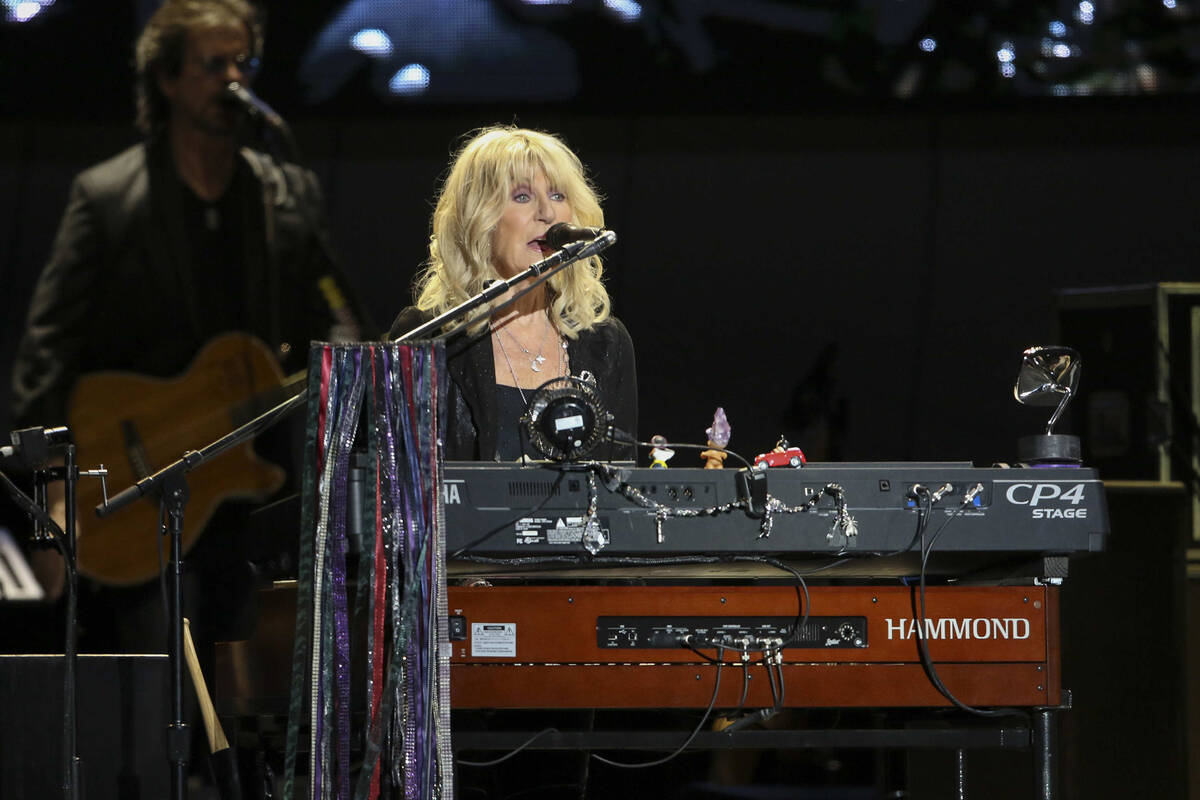 Christine McVie with Fleetwood Mac performs at State Farm Arena on Sunday, March 3, 2019, in At ...