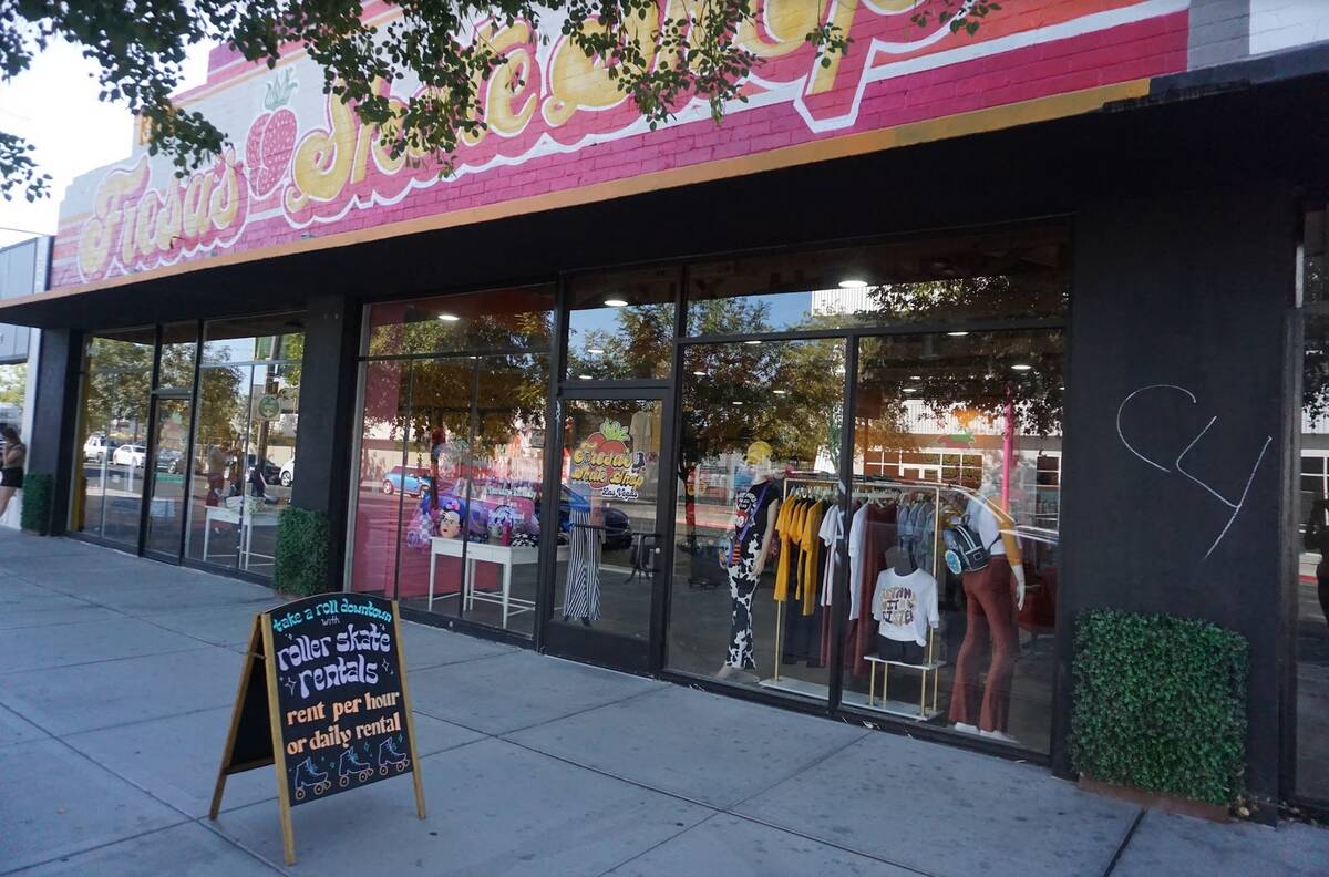 The outside view of Fresa's Skate Shop located at 1300 S. Main St. in the Arts District of Las ...