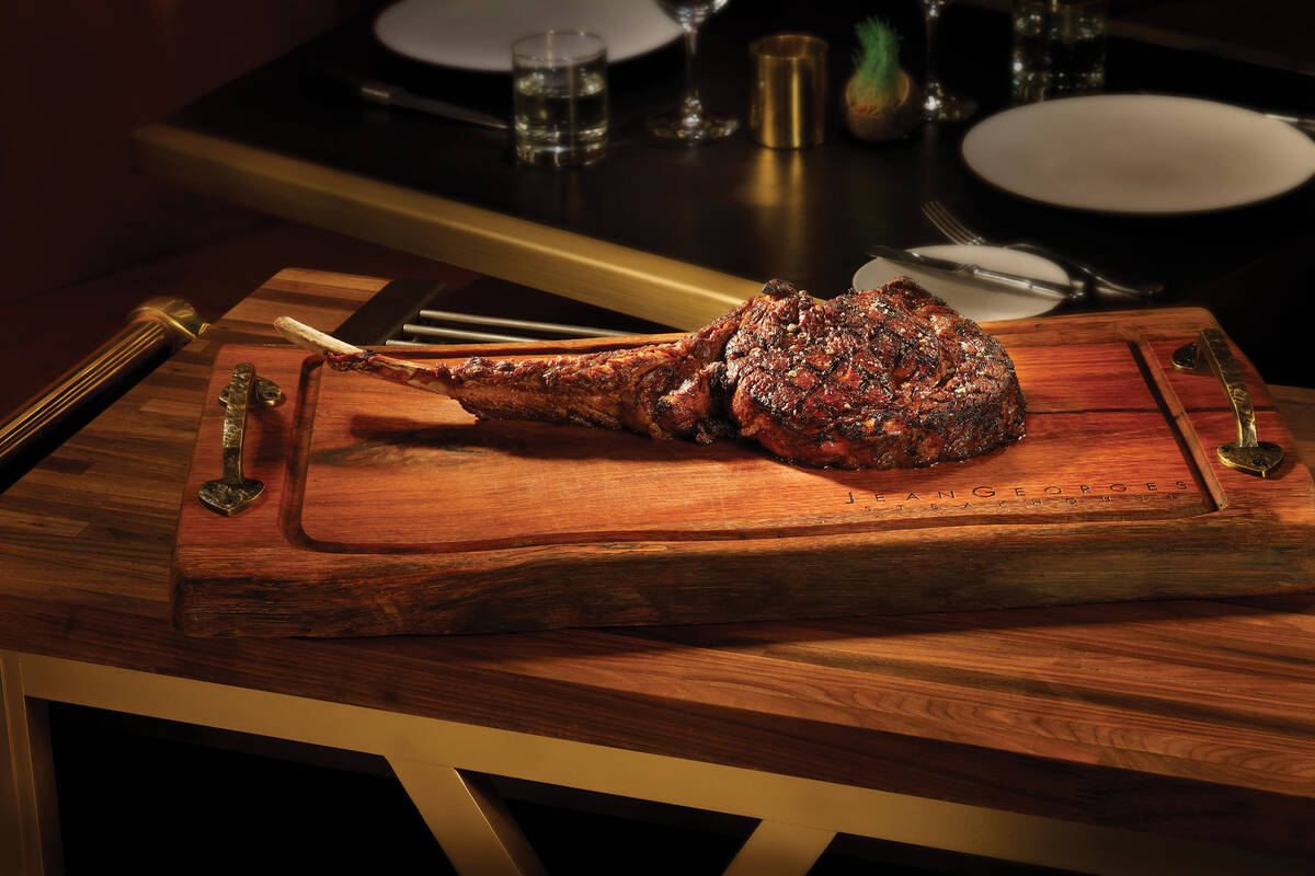 The 18-ounce bone in ribeye at Jean Georges Steakhouse at Aria. (MGM Resorts International)