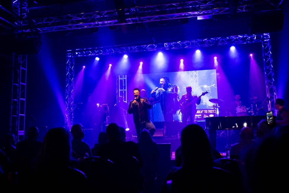 Mark Shunock performs during a "Monday’s Dark" show at The Space on Monday, No ...