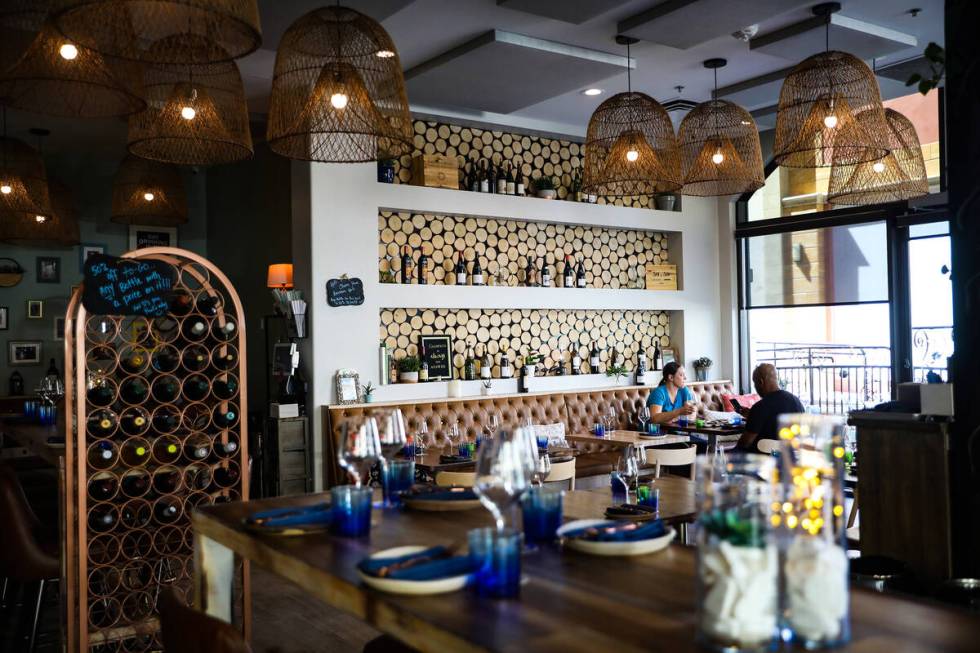 Ada's Wine Bar di Tivoli Village di Las Vegas, Selasa, 5 Juli 2022. (Rachel Aston/Las ...