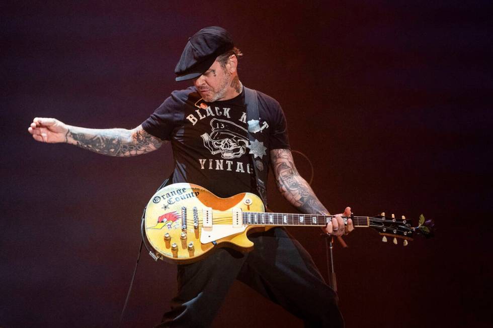 Mike Ness, of Social Distortion, performs at Welcome to Rockville at Daytona International Spee ...