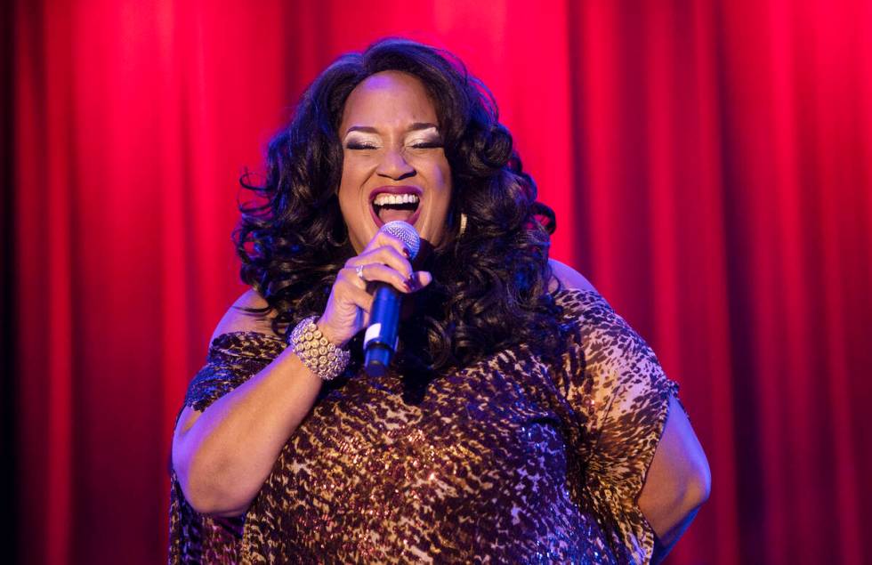 Michelle Johnson, known as “Las Vegas' First Lady of Jazz,” performs at the Itali ...