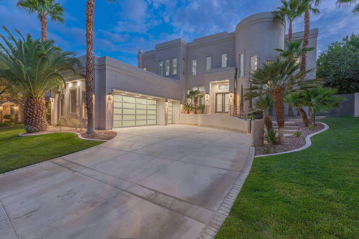 A renovated custom Summerlin home has been placed on the market for $3,275,000. (Huntington & E ...