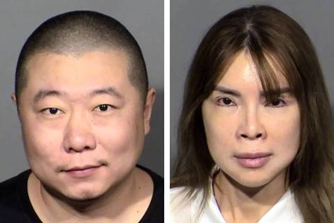 Yuxiang Tiang, left, and Heng Van Ho Bernardo (Las Vegas Metropolitan Police Department)
