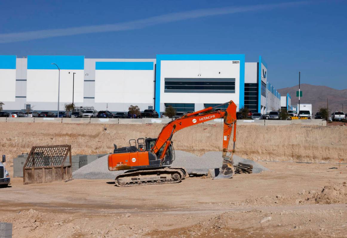 Construction is underway at an industrial area centered around Tropical Parkway just east of In ...