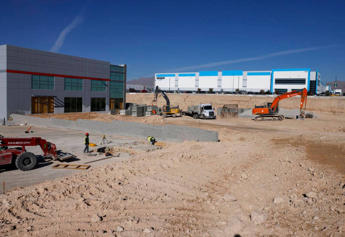 Construction is underway at an industrial area centered around Tropical Parkway just east of In ...