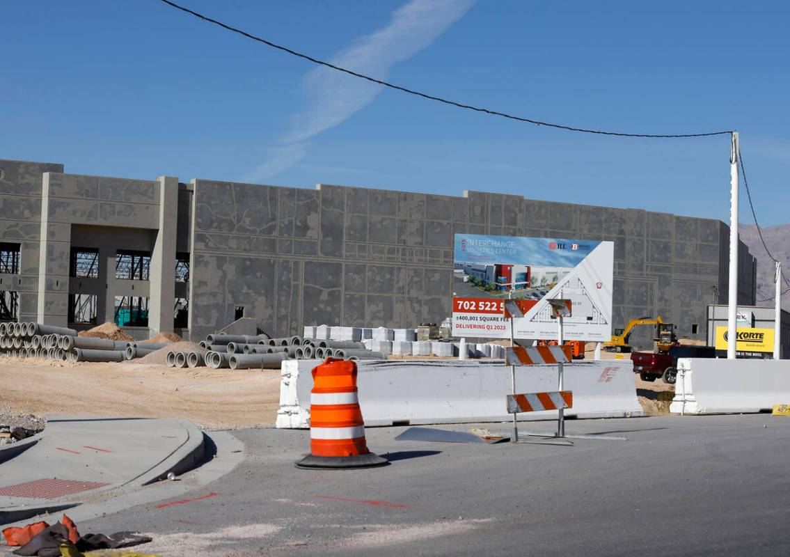 Construction is underway at an industrial area centered around Tropical Parkway just east of In ...
