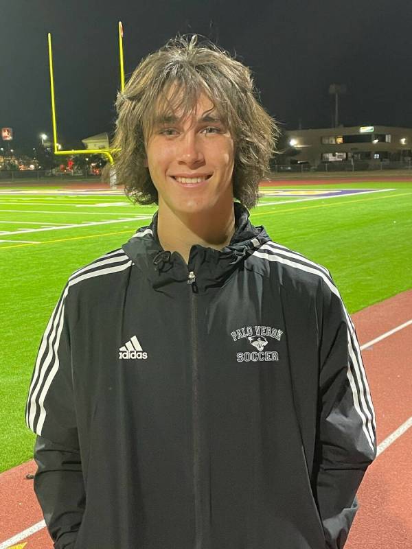 Palo Verde’s Quentin Gomez is a member of the Nevada Preps All-Southern Nevada boys soccer team.