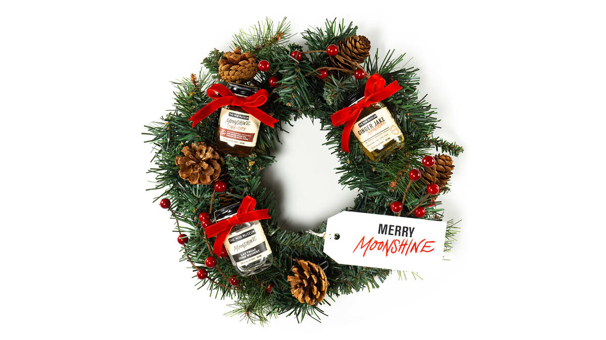 The Underground distillery at The Mob Museum is offering holiday wreaths set with house whisky. ...